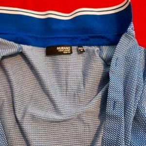 Murano Luxury button-down polo - BRAND NEW - Medium - Slim Fit